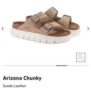 Birkenstock Arizona Chunky Size 7 Suede Great Condition